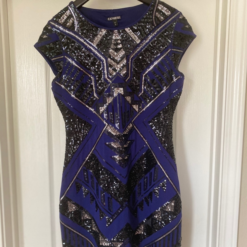 Beautiful express sequence dress. Like new.
